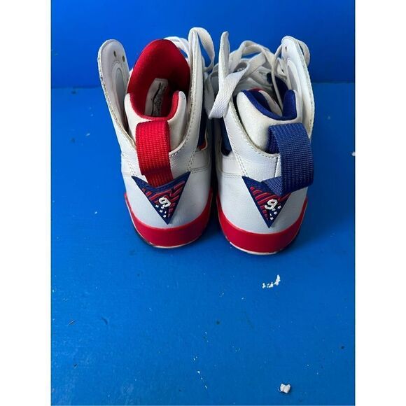 2016 Nike Air Jordan 7 VII Retro Olympic USA Size 7y. 304774-123 - Picture 5 of 7